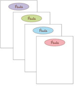 Queen Bee Personalized Note Pads - Oval Assortment (NP-Q-01)